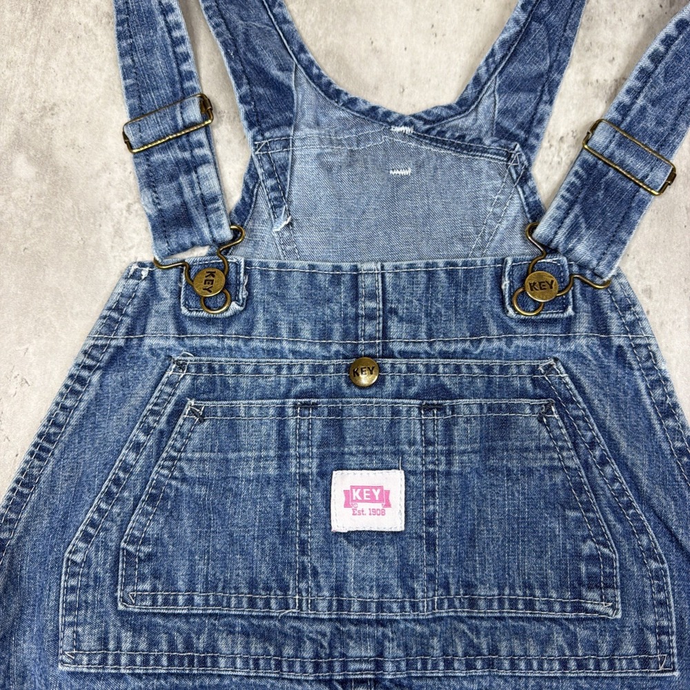 Relaxed Fit Blue Denim Women's Overalls - Picture 2 of 11